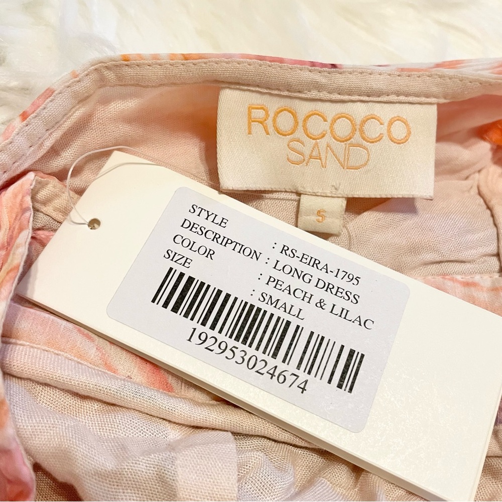 Rococo Sand Eira Marble Print Pleated Maxi Dress S NWT - Picture 15 of 16